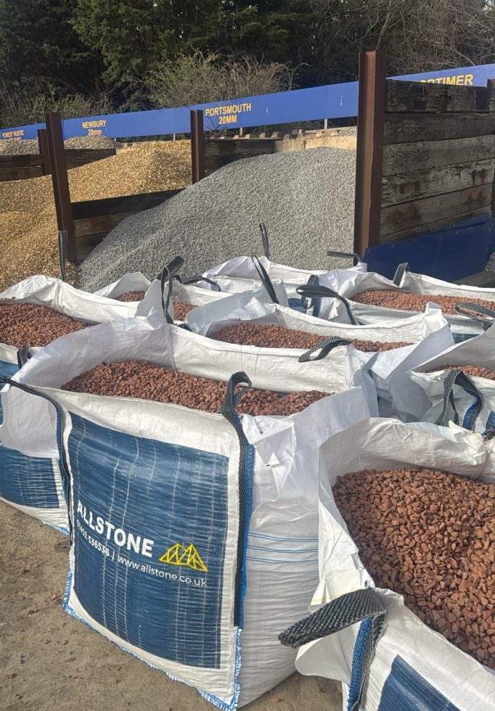 Bulk bags of aggregates